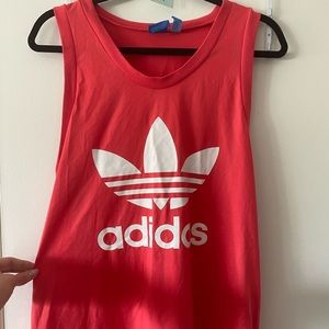 Adidas pink tank top